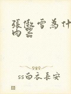 张傲雪为什么是肉器封面