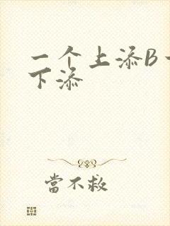 一个上添B一个下添
