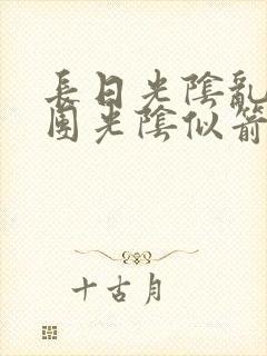 长日光阴乱作一团光阴似箭眇眇翟