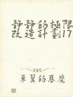 静静的极限自我改造计划17