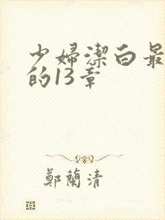少妇洁白最刺激的13章