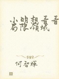 小明想看看永久局限领域封面