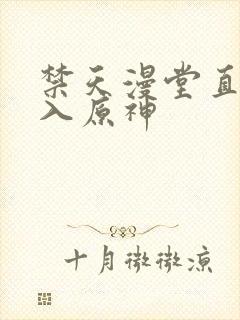 禁天漫堂直接进入原神
