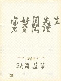 你好周先生小说免费阅读封面