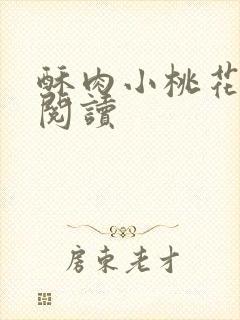 酥肉小桃花全文阅读