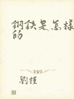 钢铁是怎样练成的封面