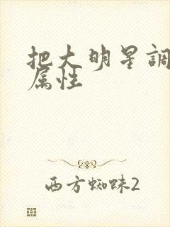 把大明星调成专属性