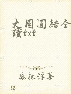 大团圆结全文阅读txt
