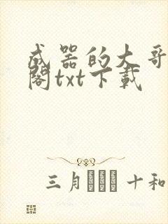 成器的大哥笔趣阁txt下载