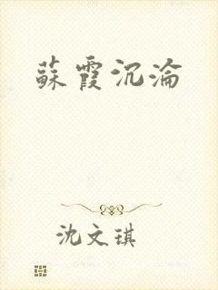 苏霞沉沦封面