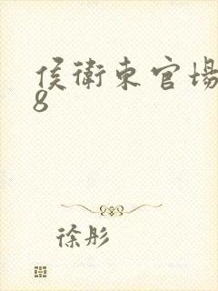 侯卫东官场笔记8