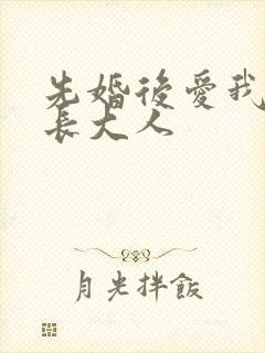 先婚后爱我的市长大人