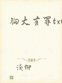 胸大有罪txt封面