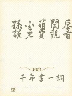 孙小萌闫辰的小说免费观看