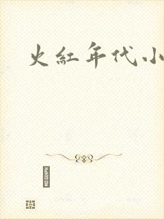 火红年代小说封面