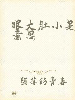 眼大肚小是什么意思