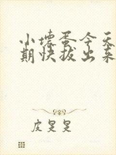 小坏蛋今天危险期快拔出来封面
