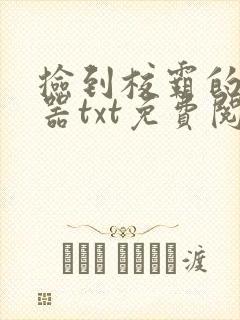 捡到校霸的遥控器txt免费阅读by阳阳