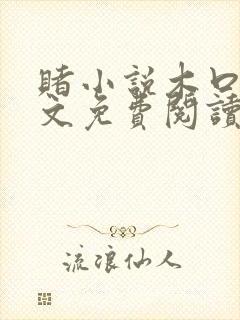 赌小说木口银全文免费阅读笔趣阁