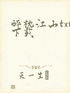 醉枕江山txt下载