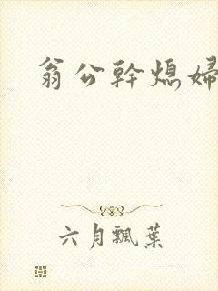 翁公干熄妇封面