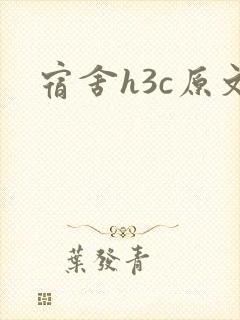 宿舍h3c原文