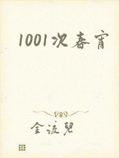 1001次春宵封面