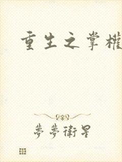 重生之掌权天下封面