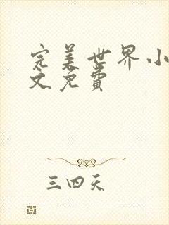 完美世界小说全文免费封面