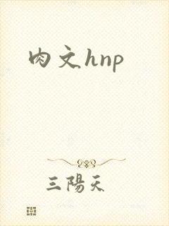 肉文hnp封面