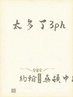 太多了3ph封面