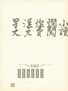 星汉灿烂小说全文免费阅读