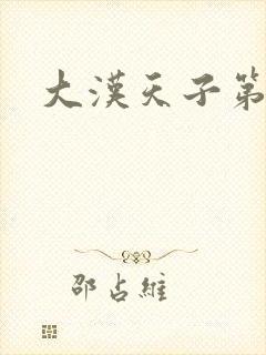 大汉天子第一部封面