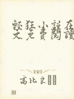 轻狂小说在线全文免费阅读