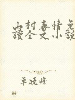 山村春情免费阅读全文小说封面
