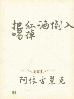 把红酒倒入b里喝掉