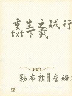 重生之贼行天下txt下载