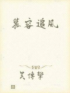 慕容追风封面