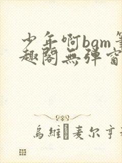 少年啊bgm笔趣阁无弹窗免费