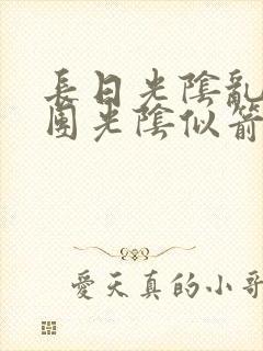 长日光阴乱作一团光阴似箭眇眇