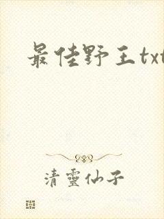 最佳野王txt