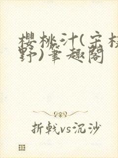 樱桃汁(宋枝江野)笔趣阁