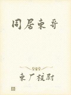同居东哥封面