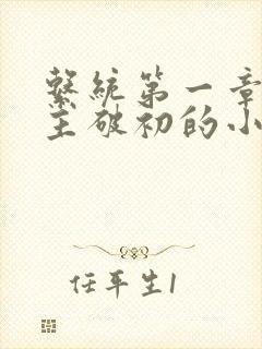 系统第一章给宿主破初的小说