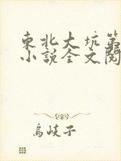 东北大坑第二部小说全文阅读