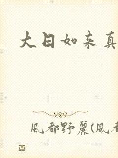 大日如来真经