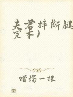 夫君摔断腿后(完本)