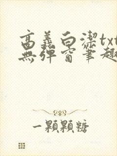 高义白洁txt无弹窗笔趣阁封面