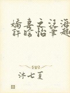 娇妻之泛海之舟许晗怡笔趣阁