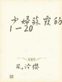 少妇苏霞的沉沦1一20